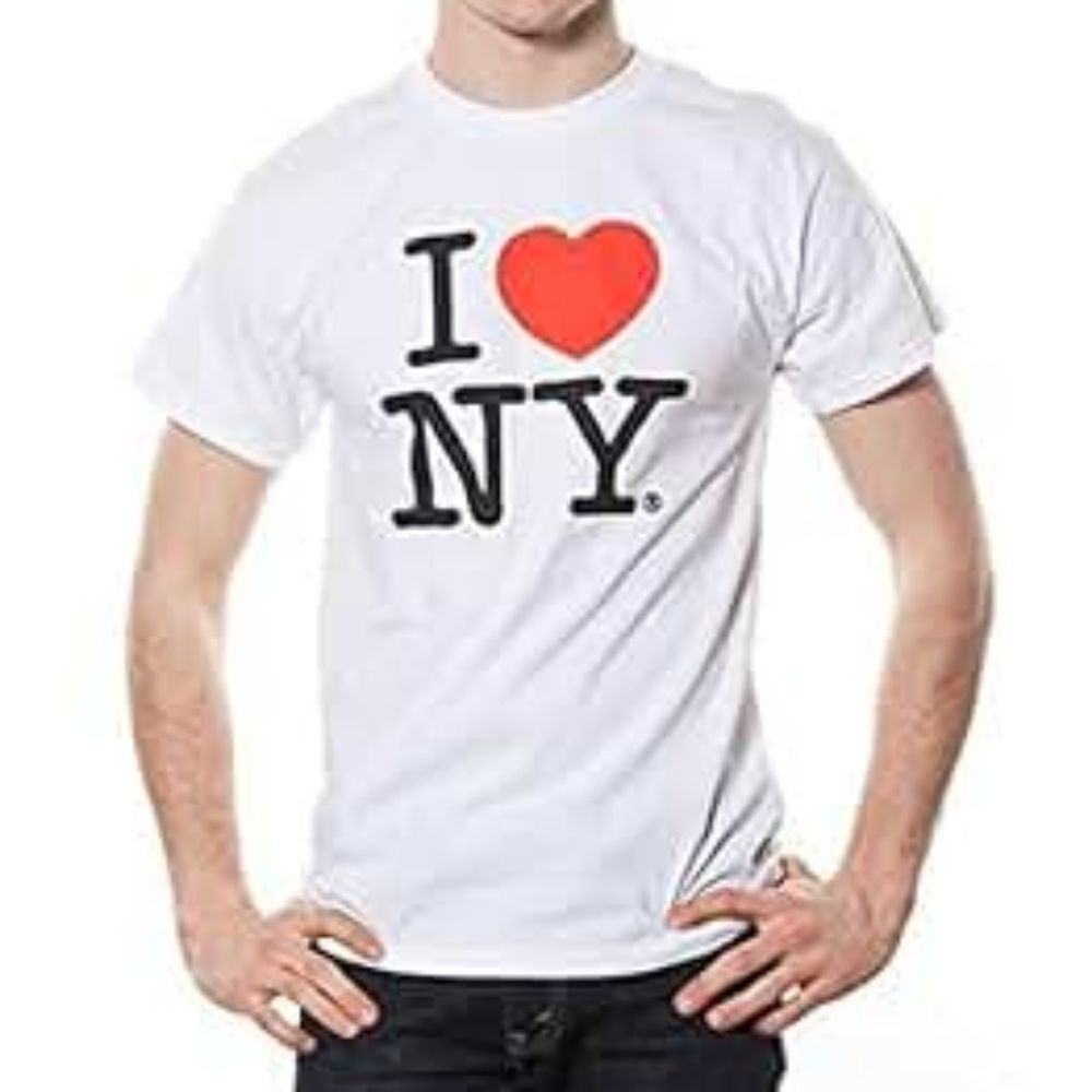 Unisex Size XL White "I Love NY" shortsleeve T-Shirt NWT